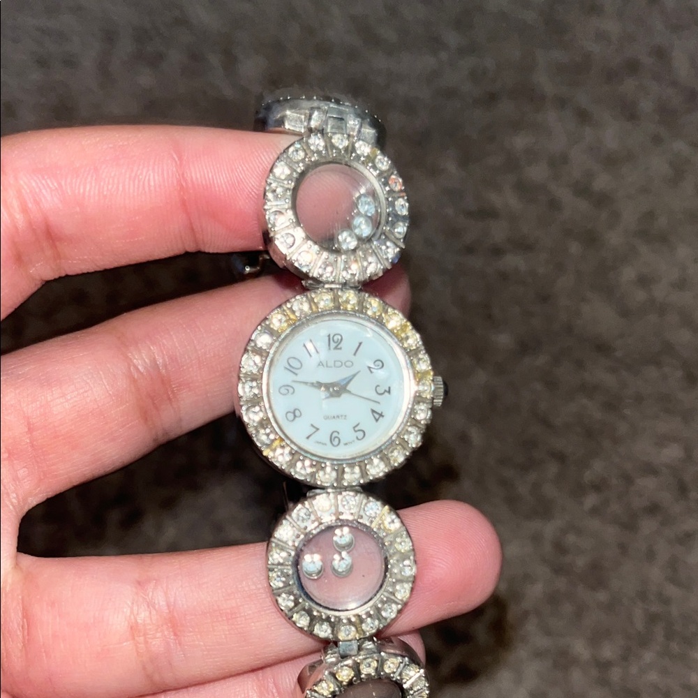 Aldo Silver and Black Women's Watch